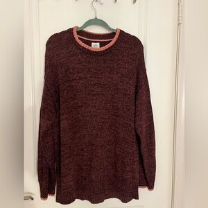 Urban Outfitters (BDG) Burgundy and Pink Sweater!
